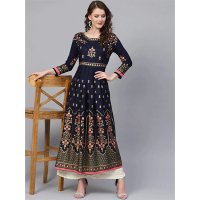 High Quality Printed Kurti Dress for Woman Black