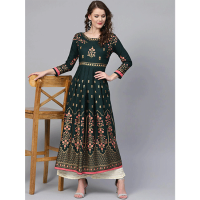 High Quality Printed Kurti Dress for Woman Black